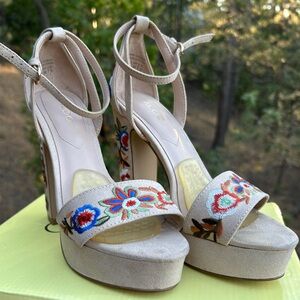 Cathy Jean Mexican Inspired Heels!!! New with Box!